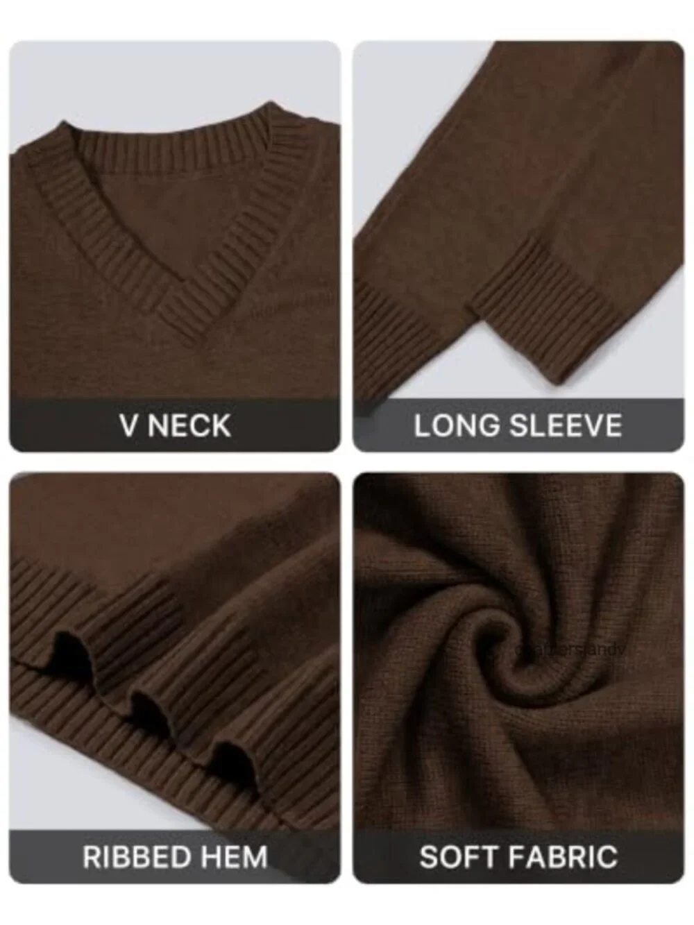 Oversized Cashmere Blend V Neck Cozy Knit Pullover Sweater